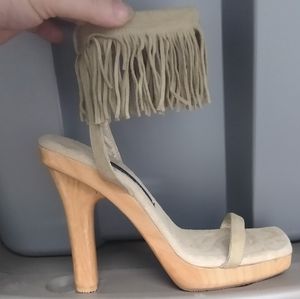 Handmade wooden shoes from Miami